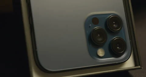 Iphone 12 Pro max, lense close up Stock-Footage 144643503