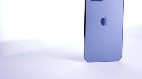 Iphone 12 pro max pacific blue Stock Footage 147645497