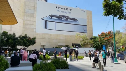 IPhone 13 Pro first day of sale in Mexico City, Mexico 4K Stock Footage 162590776
