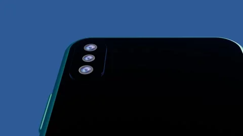 Iphone 14 concept on speaker . Stock Footage 266212463