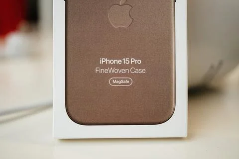 IPhone 15 Pro MagSafe Case Macro View Stock Photos