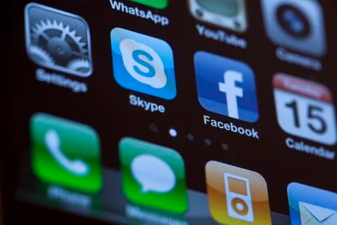 Iphone 4 apps Stock Photos