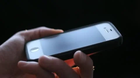 Iphone 4 close up in studio Stock Footage 21437807