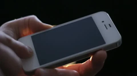 Iphone 4 close up in studio 스톡 동영상 21437930