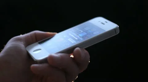 Iphone 4 close up in studio Stock-Footage 21438040