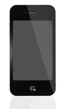 IPhone 4s with black screen Stock Illustration