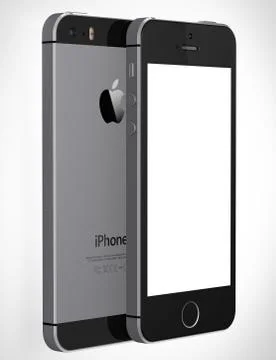 Iphone 5s with blank screen Stock Illustration