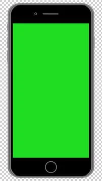 IPhone 8 With Green Screen Stock Illustration