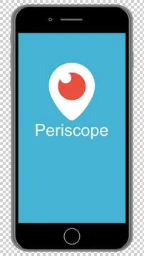 IPhone 8 With Periscope app Stock Illustration
