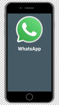 IPhone 8 With WhatsApp Stock Illustration
