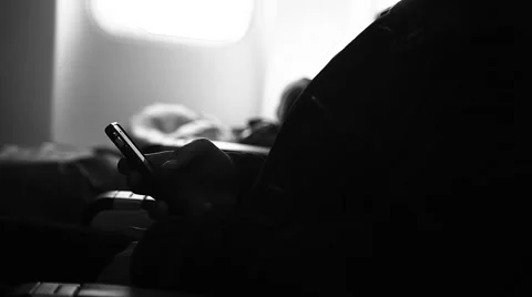 IPhone Airplane Mode Stockbeeldmateriaal 46523477