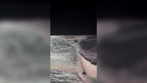 IPhone Calls Rescuers Using Sat Technology After Man's Car Plummets 400ft Of... Stock Footage 247501629