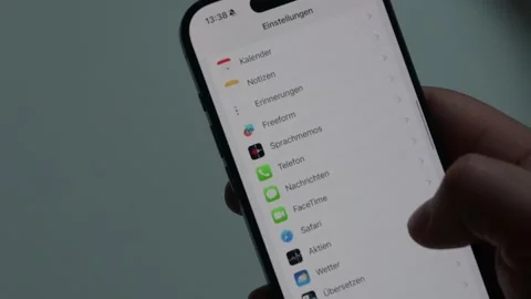 IPhone configuration. Technology concept. Stock Footage 258270485