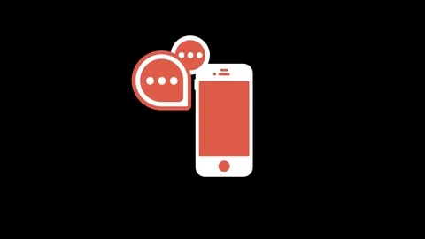 IPhone Flat Icon Stock Footage 71934286