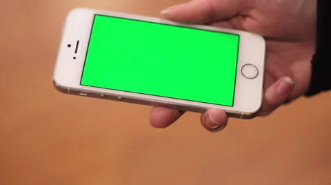 IPhone Green Screen Swipe Video stock 42189785