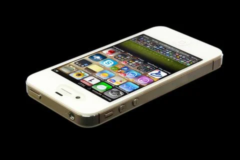 Iphone media apps Stock Photos