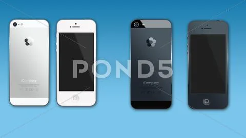 IPhone mock-up 4in1 PSD Template