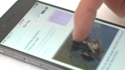 IPhone news app Stock Footage 66427171