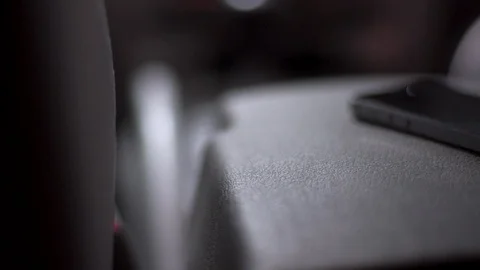 IPhone ringing inside Jeep. Stock Footage 93172841