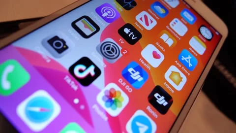 IPhone Screen Stock Footage 162584568