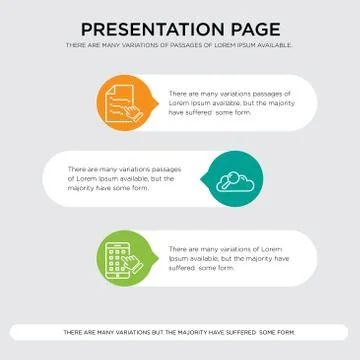 Iphone, Search data, Contract presentation Stock Illustration
