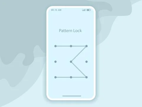 Iphone unlock ui Stock Illustration