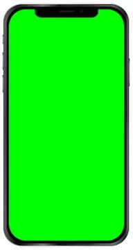 IPhone X Green Screen Stock Illustration
