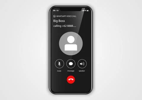 Iphone x whatsapp calling イラスト素材