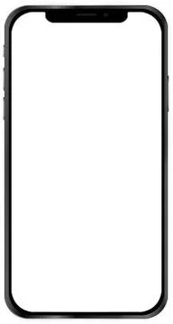IPhone X White Screen Stock Illustration