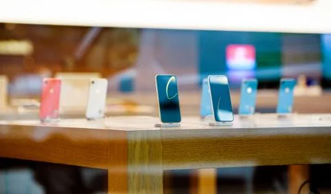 IPhone Xr smartphone by Apple Computers launch Stock Photos