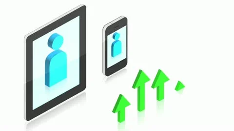 IphoneIpad arrow Stock Footage 11479685