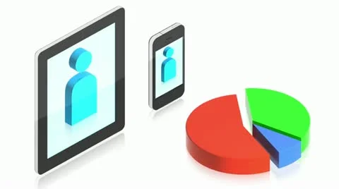 IphoneIpad chart Stock Footage 11479668