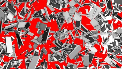 IPhones fill the entire screen for editing. Technological background. transition Stock Footage 83205122