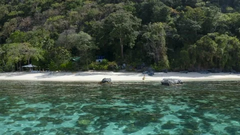Ipil Ipil Beach in El Nido, Philippines. Stock Footage 135353872