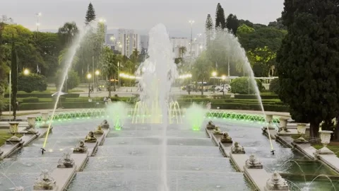 Ipiranga Fontains Slowmo Stock Footage 339636840
