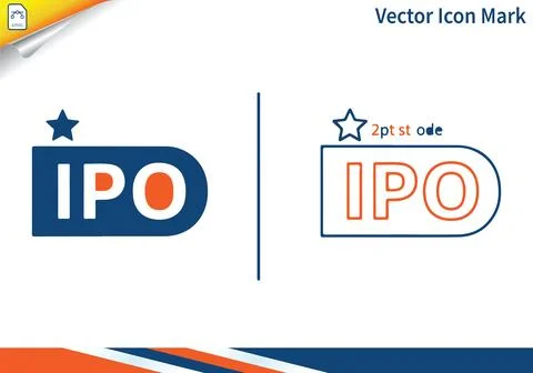 IPO initial public offering finance stock market growth. 스톡 일러스트