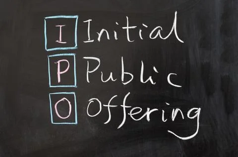 Ipo - initial public offering Stock-Fotos