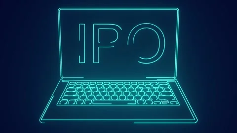 Ipo initial public offering of stocks by startup to list in stock exchange  Stock Footage 241836780