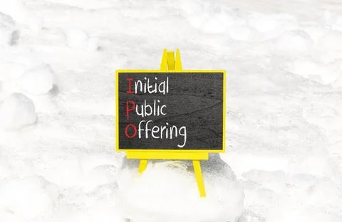 IPO initial public offering symbol. Concept words IPO initial public offeri.. Stock Photos