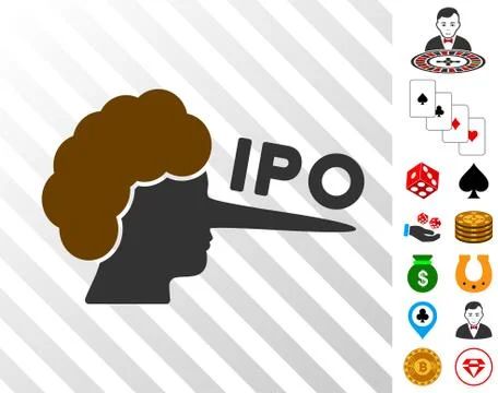 Ipo Lier Icon with Bonus Stock Illustration