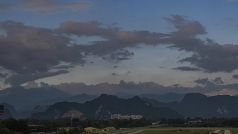 Ipoh City Landscape Time Lapse, Perak, Malaysia Video stock 122275818