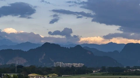 Ipoh City Landscape Time Lapse, Perak, Malaysia Stock Footage 122277678