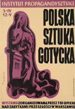 ï»¿Polska Sztuka Gotycka. Wystawa zorganizowana przez T-wo Opieki Nad Zaby Stock Photos