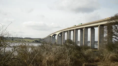 Ipswich bridge river orwell Stock Footage 61032584