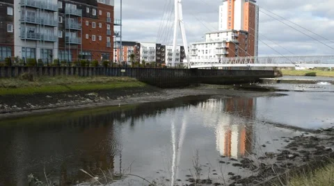 Ipswich town river orwell Stock Footage 60928812