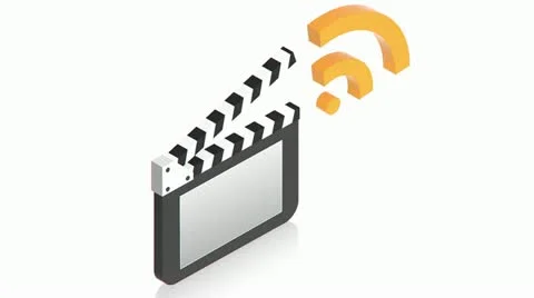 IpTv with wifi sign Stock Footage 11883282