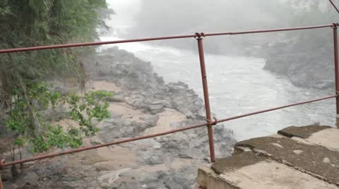 Ipulu river from Bridge Video stock 11142197