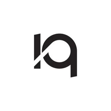 Iq initial letter vector logo icon Stock Illustration