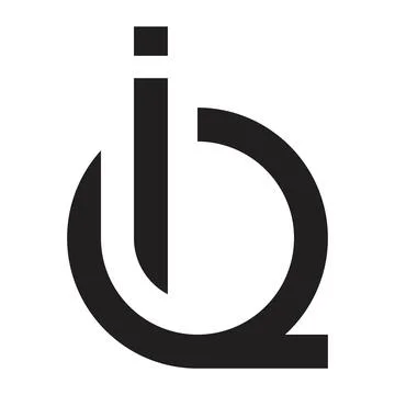 Iq initial letter vector logo Stock Illustration