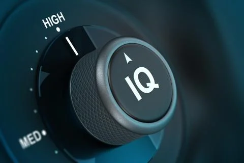 IQ, Intelligence Quotient Test Stock Illustration